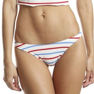 Solid & Striped Meghan Striped Bikini Bottom size M